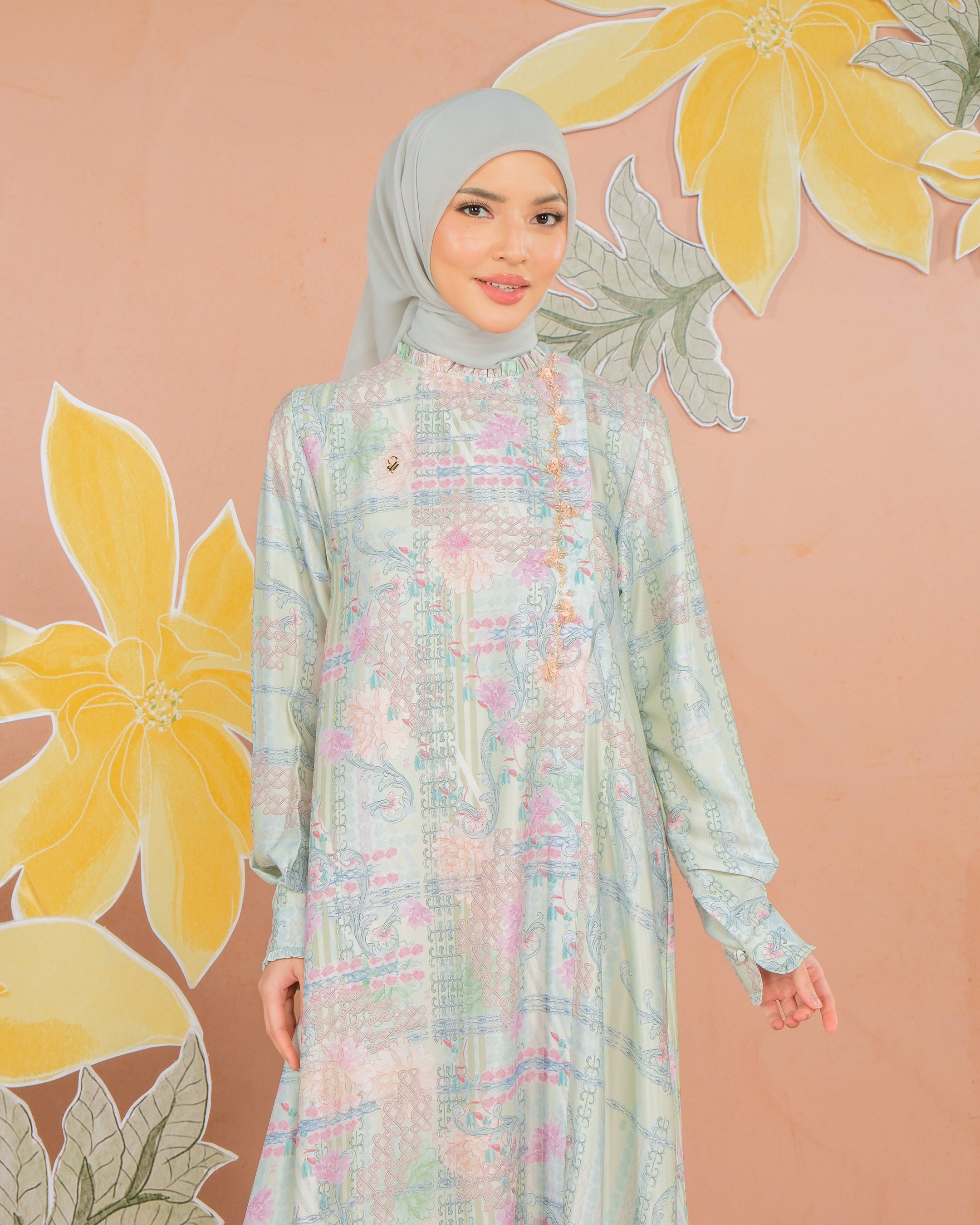 NAYYALA DRESS - GREEN
