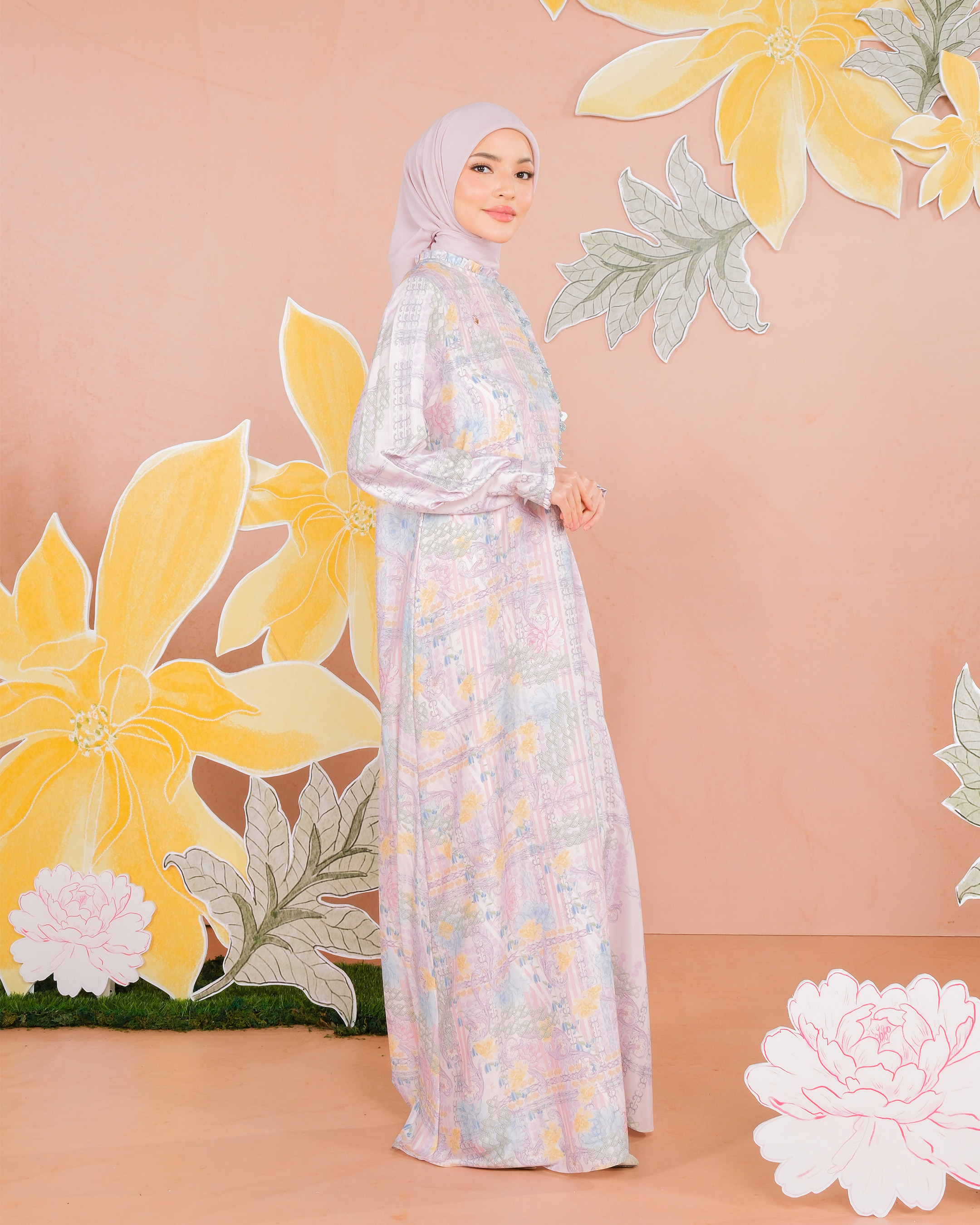 NAYYALA DRESS - MAUVE