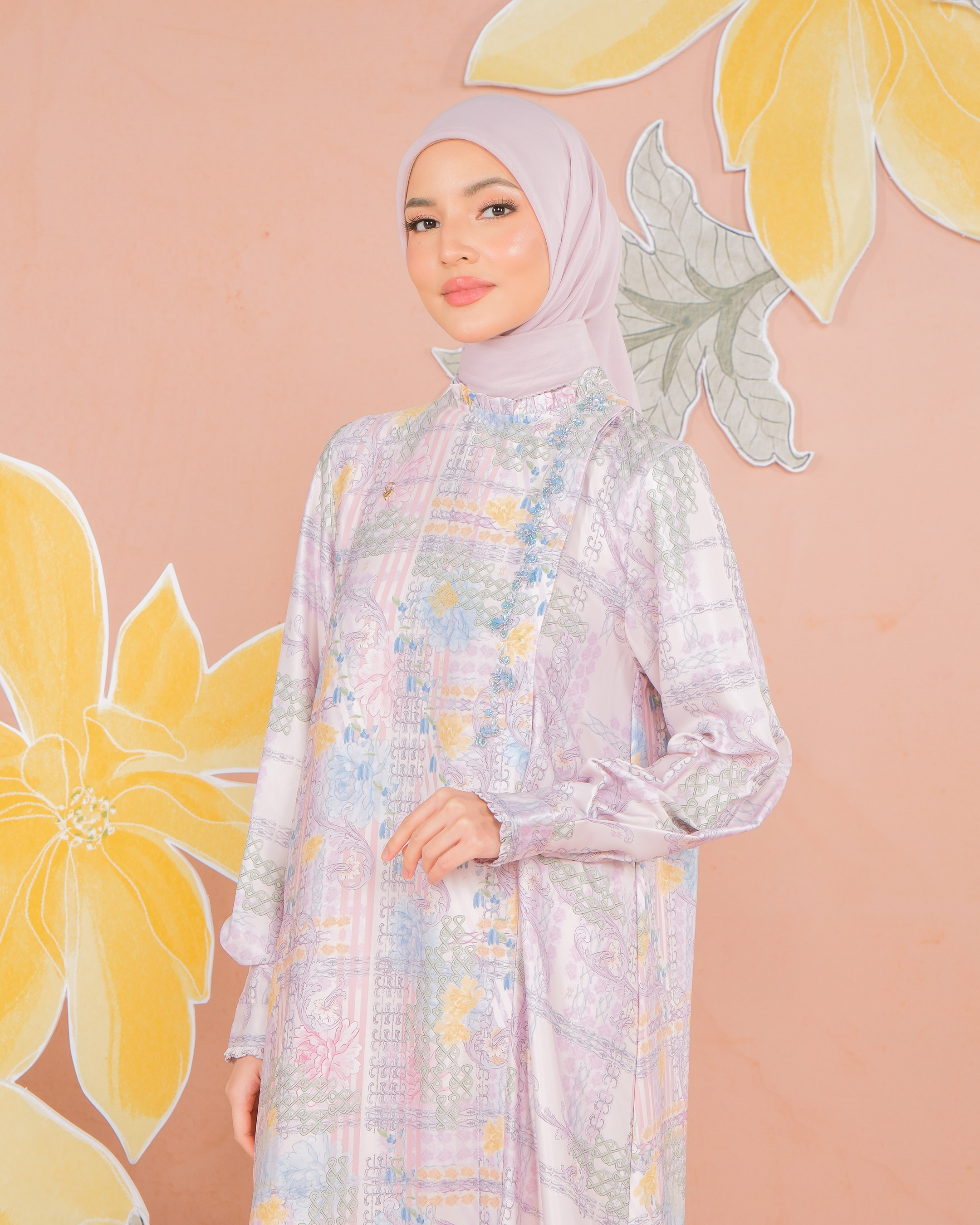NAYYALA DRESS - MAUVE