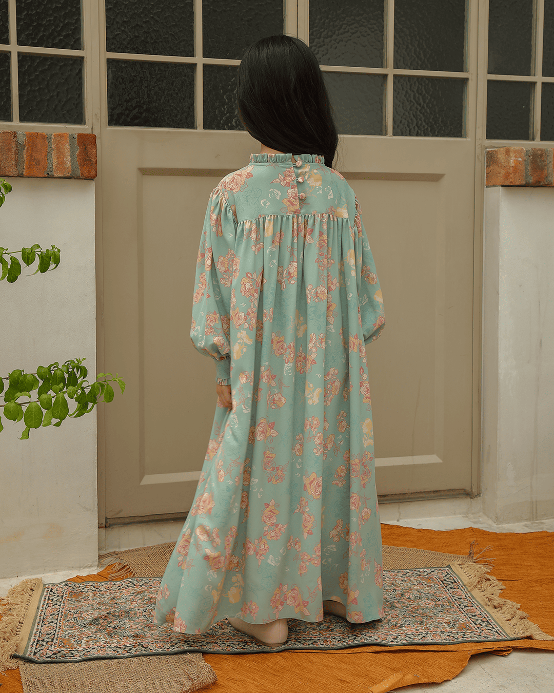 SADYA DRESS ANAK - SALMON