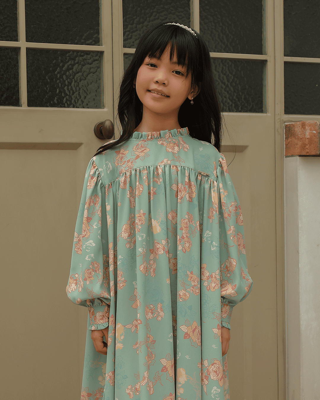 SADYA DRESS ANAK - SALMON