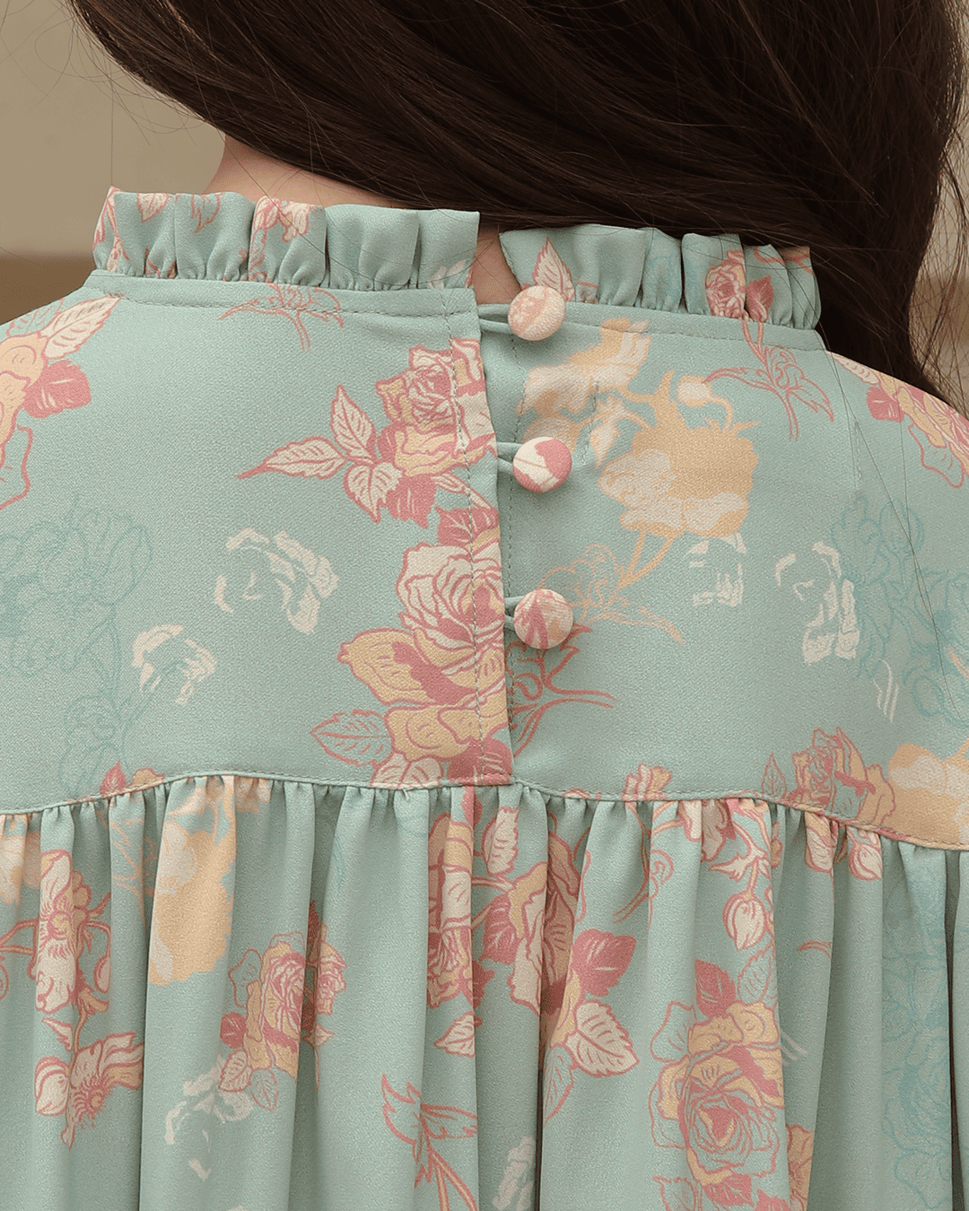 SADYA DRESS ANAK - SALMON