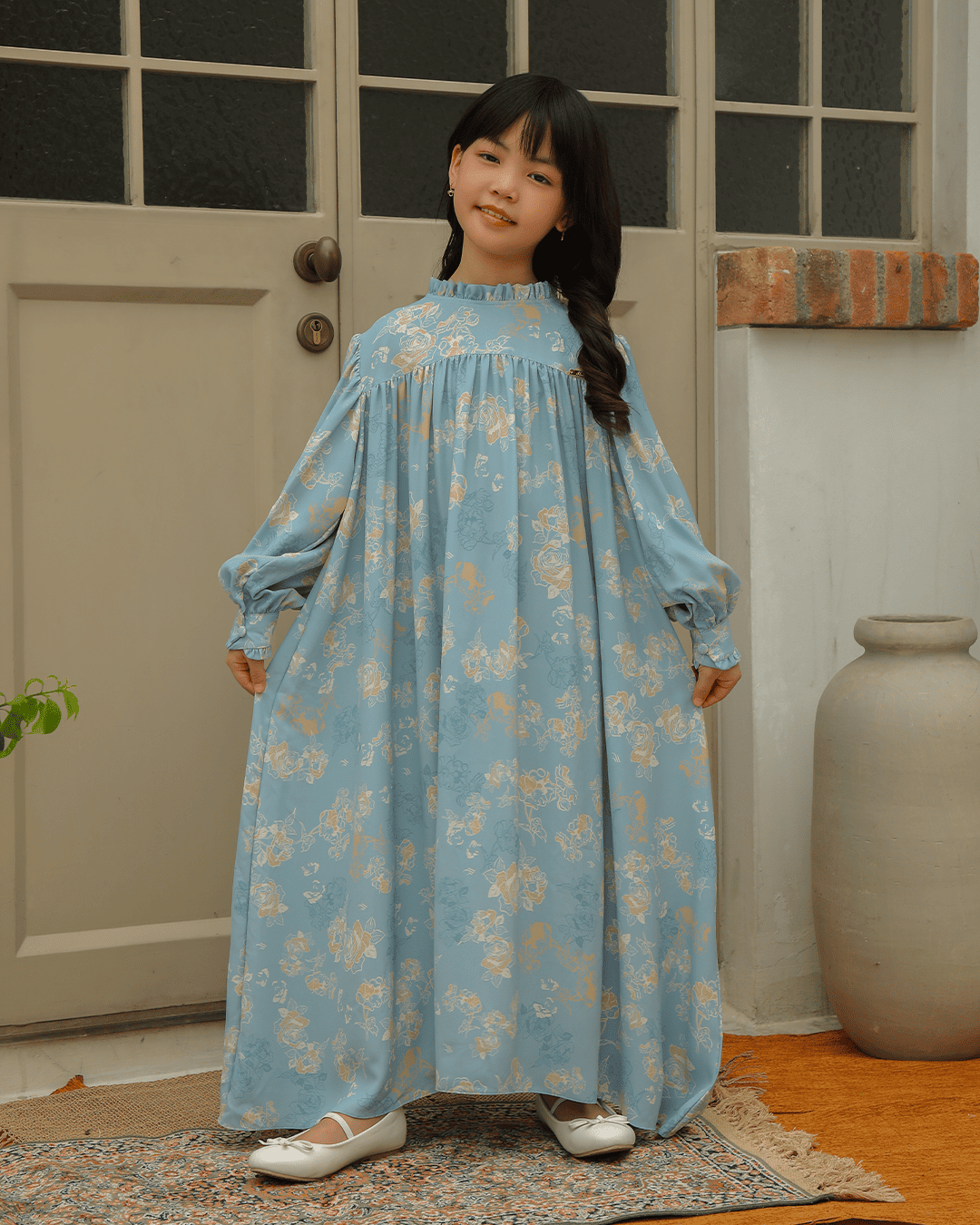 SADYA DRESS ANAK - SOFT BLUE