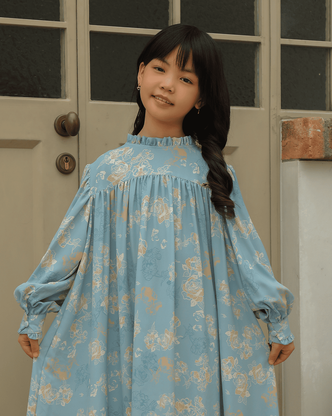SADYA DRESS ANAK - SOFT BLUE