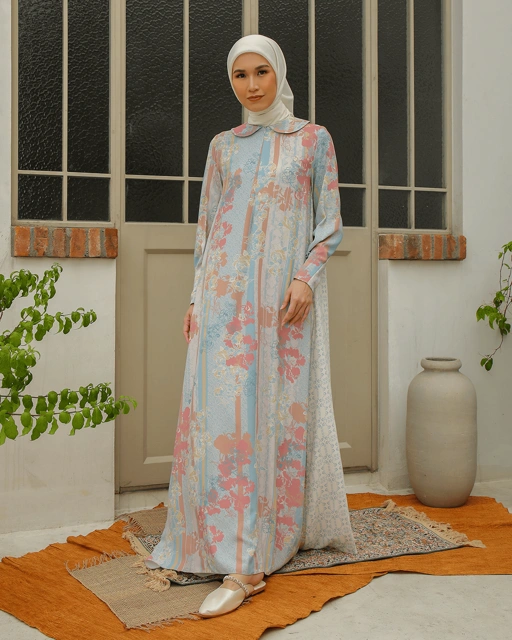 Image of SADYA DRESS - SOFT BLUE
