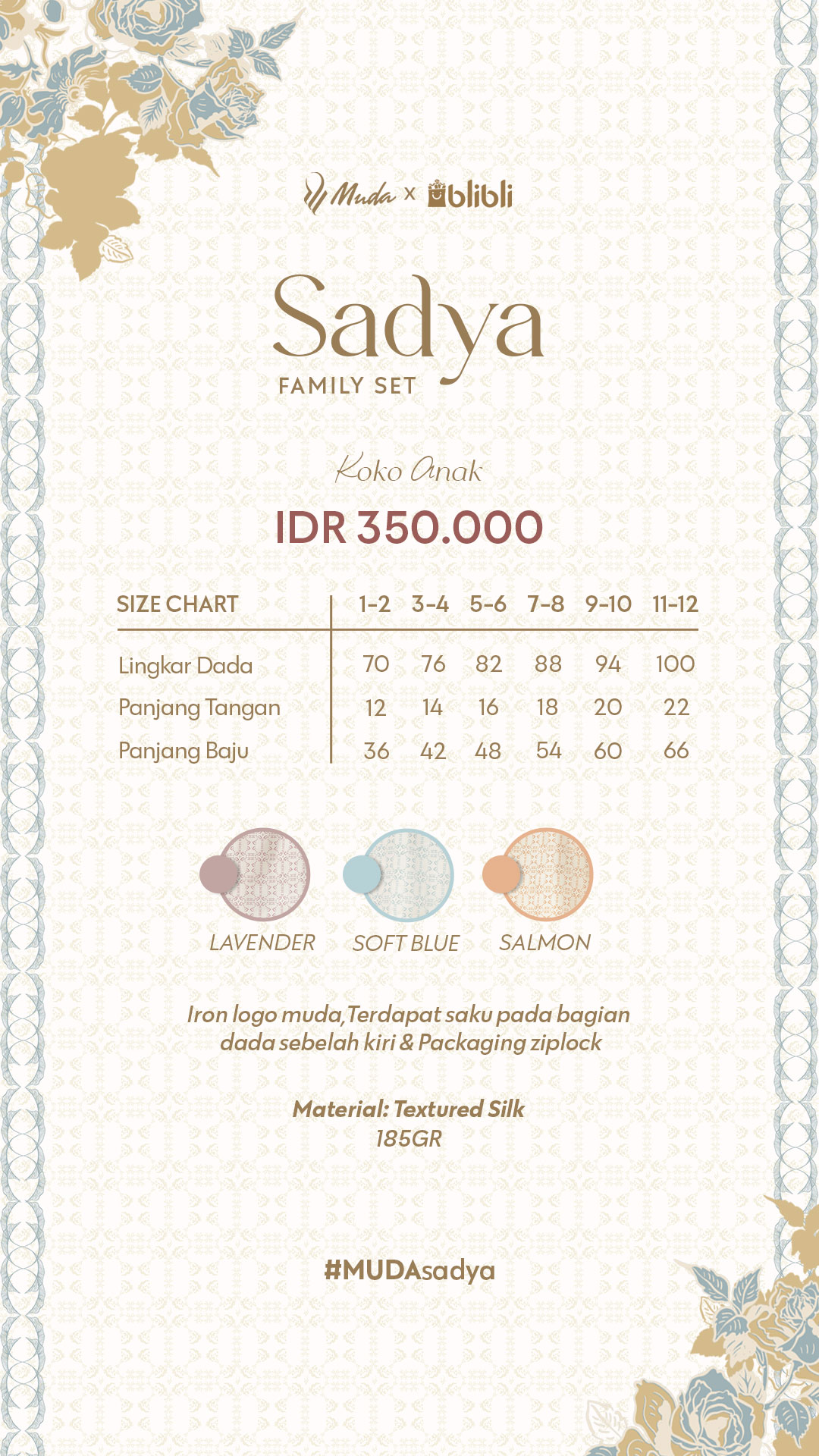 SADYA KOKO ANAK - SOFT BLUE