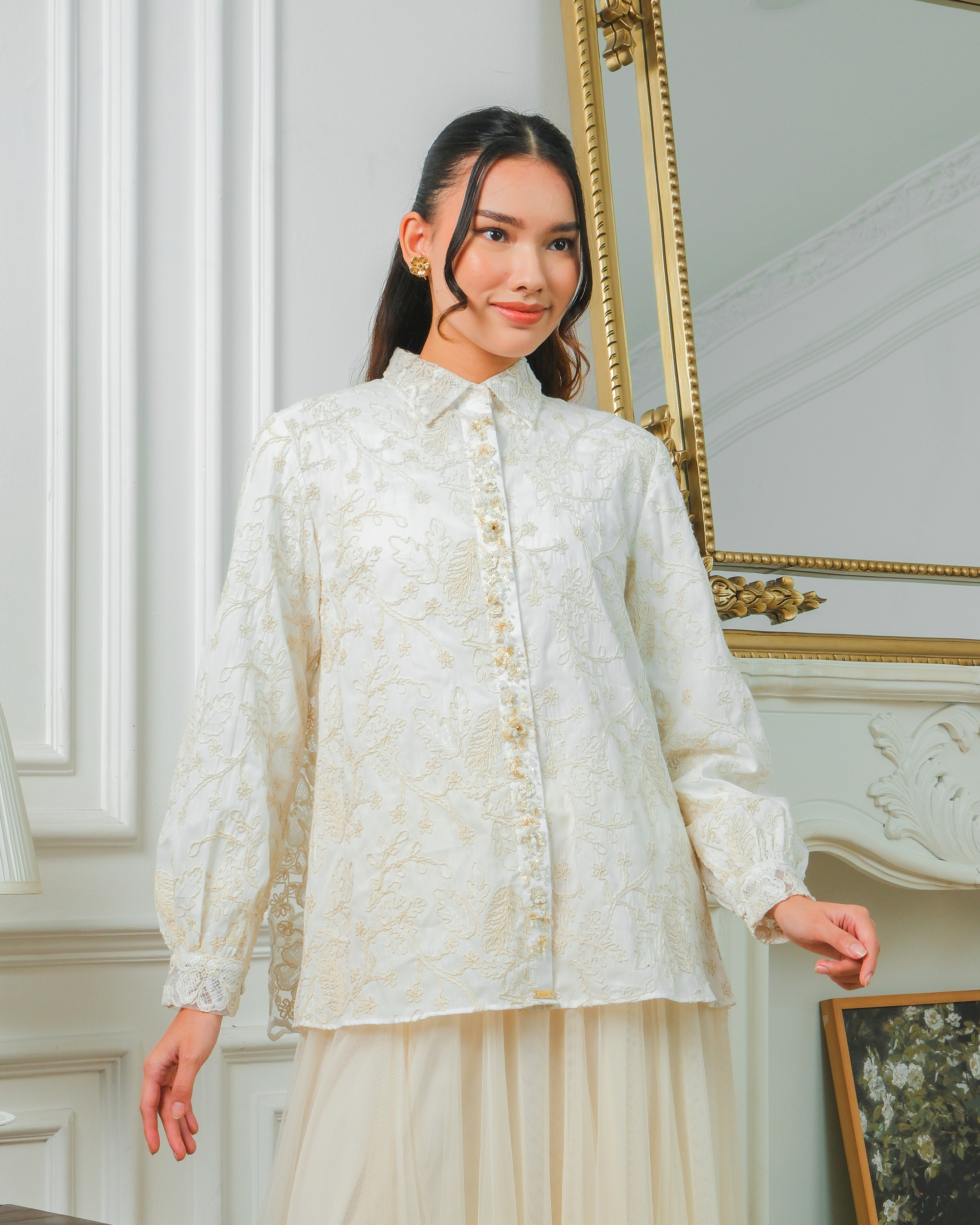 SALUNA SHIRT 2 - BROKEN WHITE