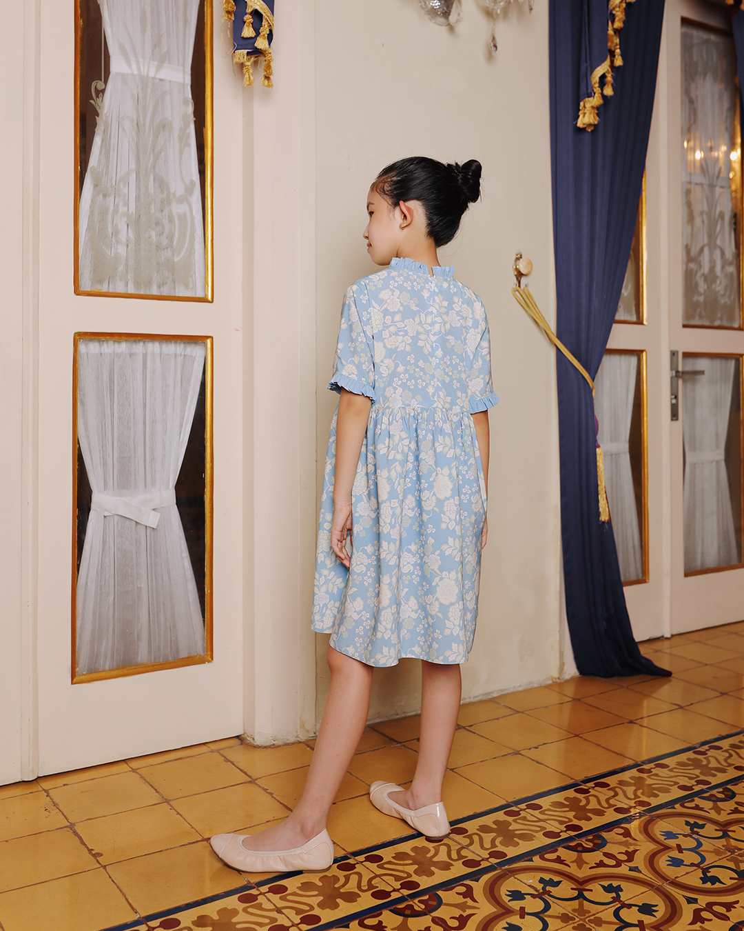 SASMITA DRESS ANAK - BLUE