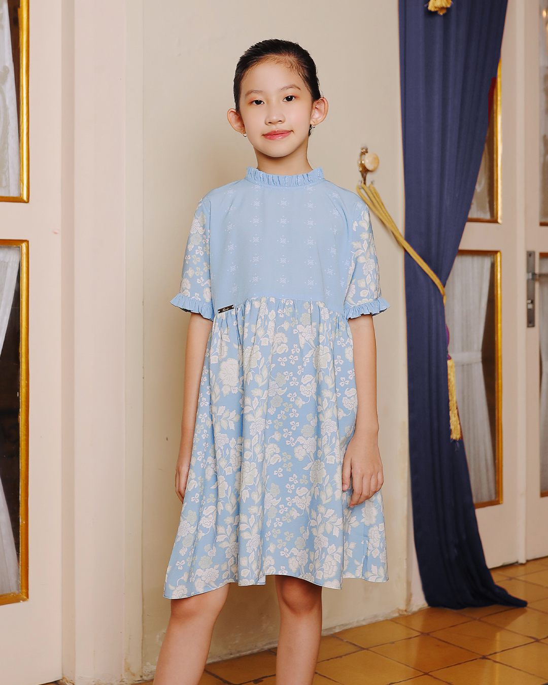 SASMITA DRESS ANAK - BLUE