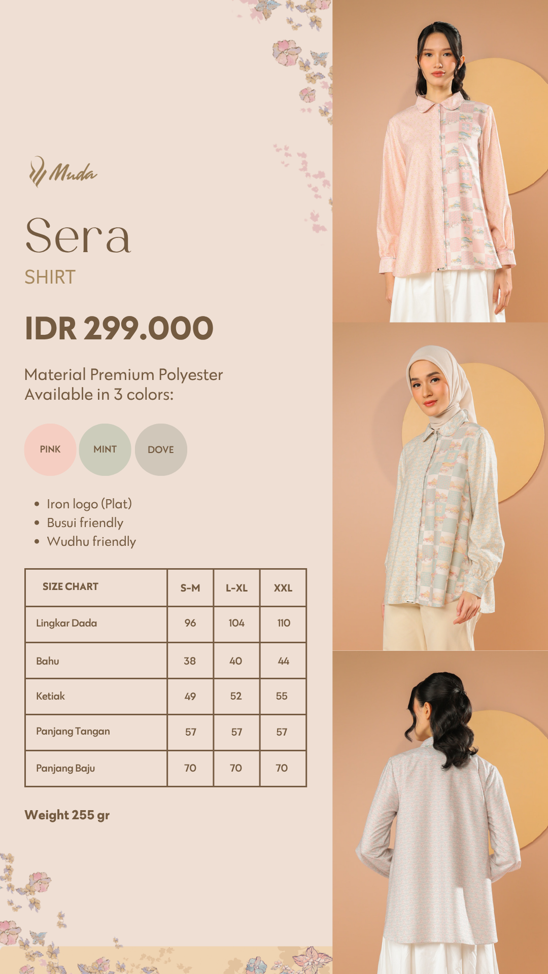 SERA SHIRT - DOVE