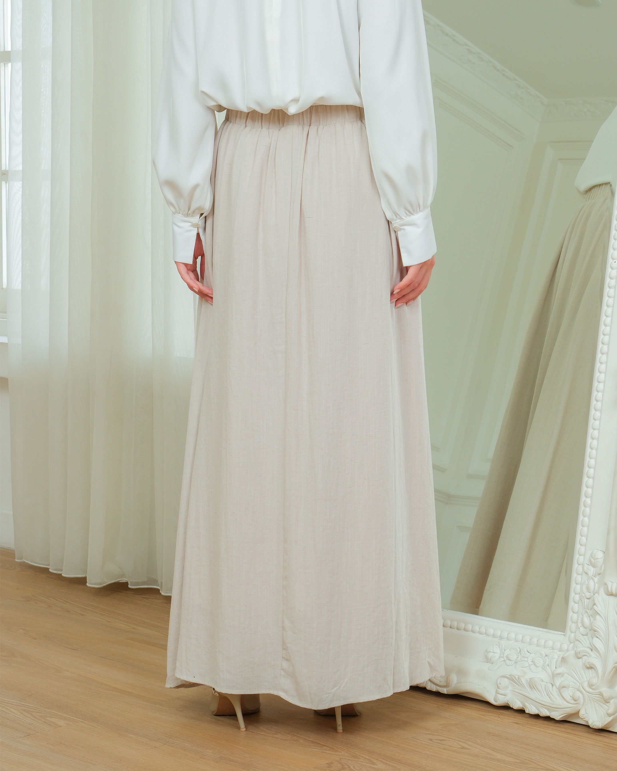 TANYA SKIRT - ASH GREY