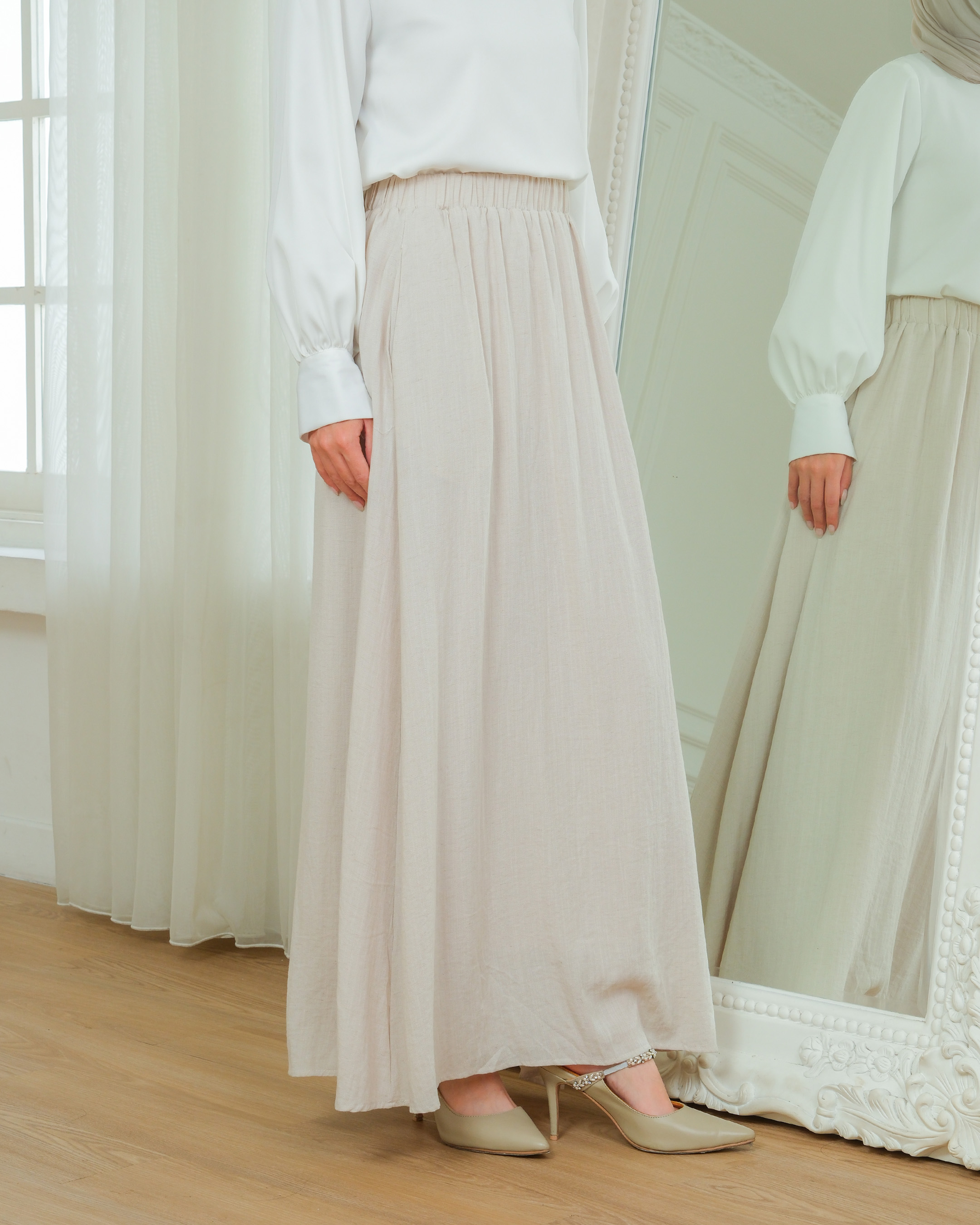 TANYA SKIRT - ASH GREY