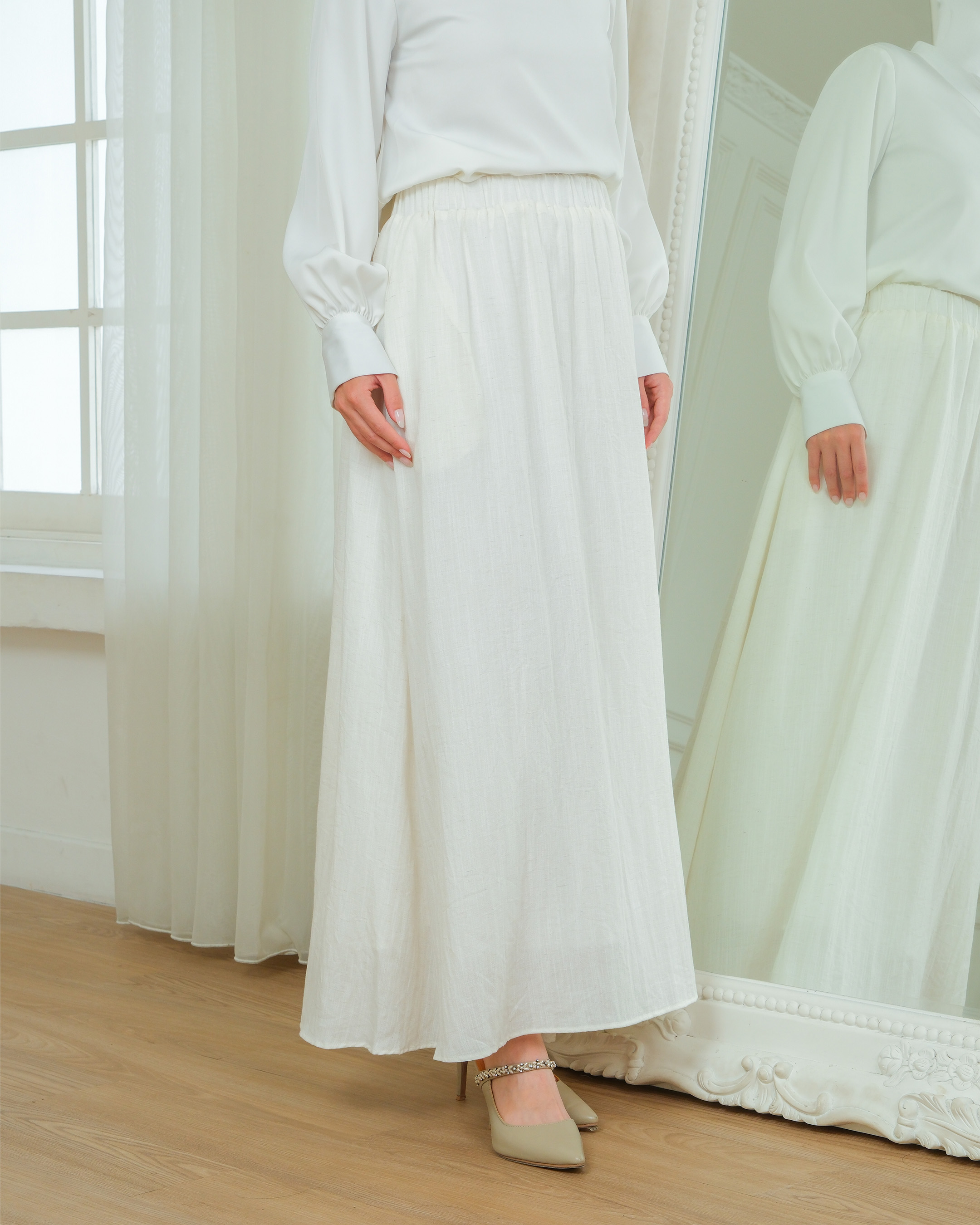 TANYA SKIRT - BROKEN WHITE
