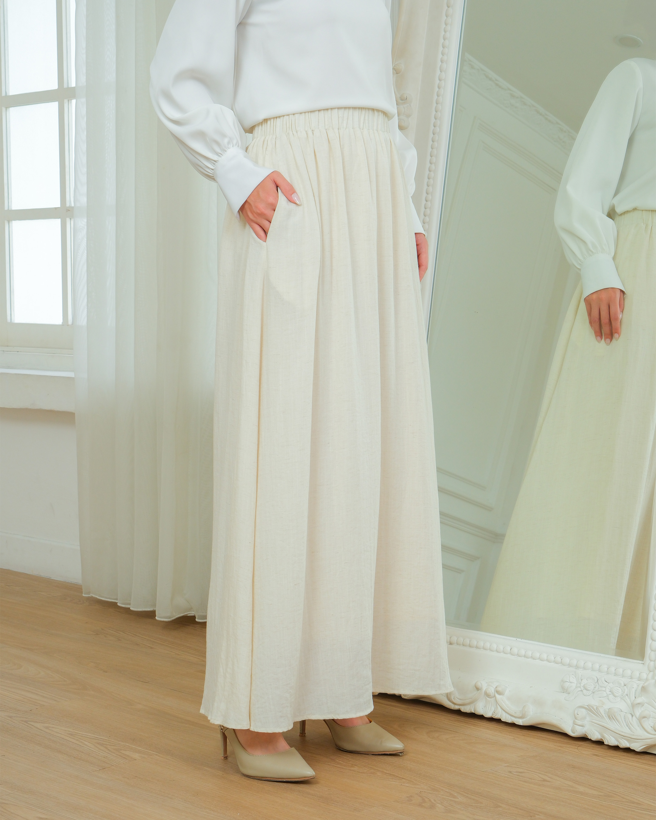 TANYA SKIRT - CREAM