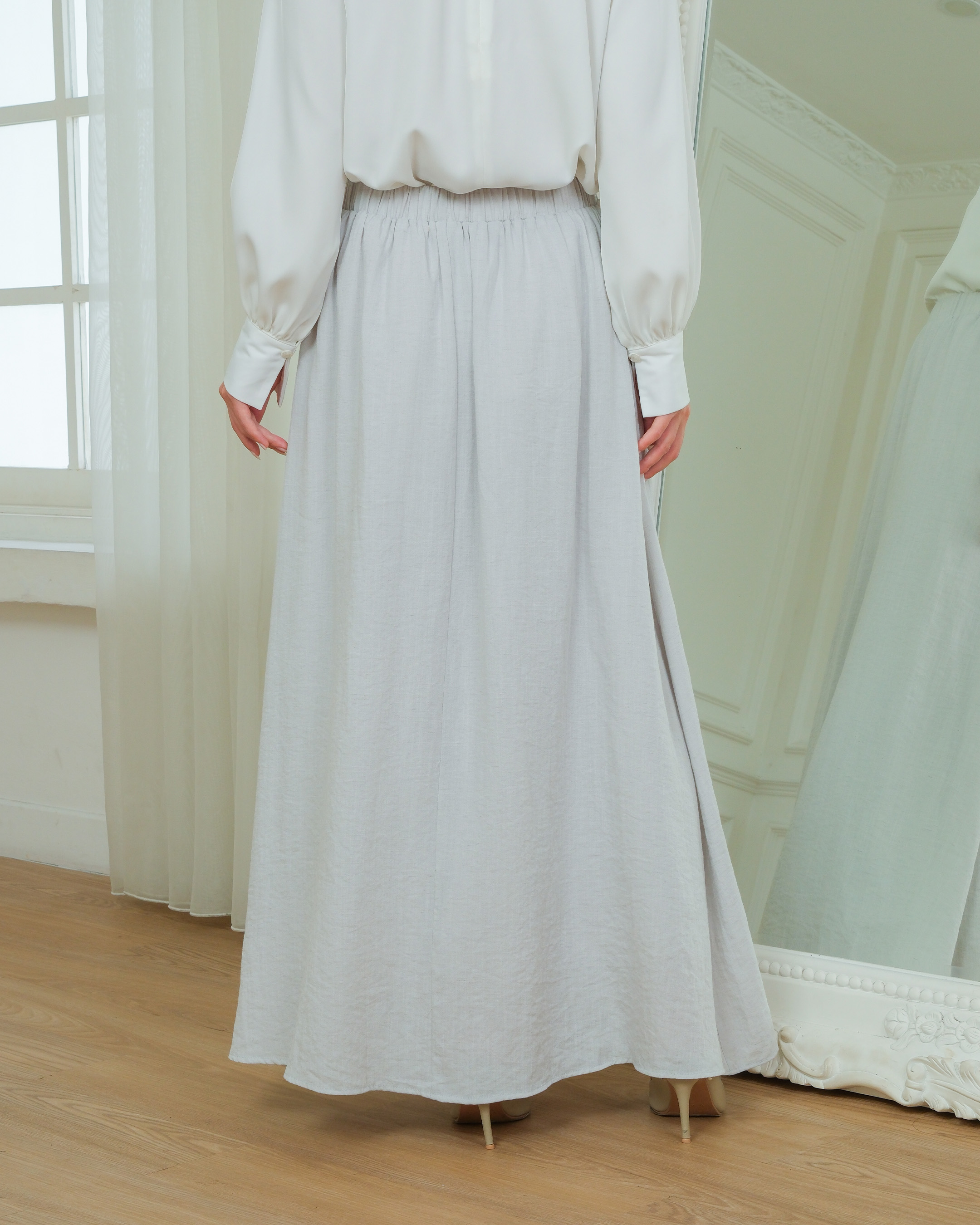 TANYA SKIRT - SILVER
