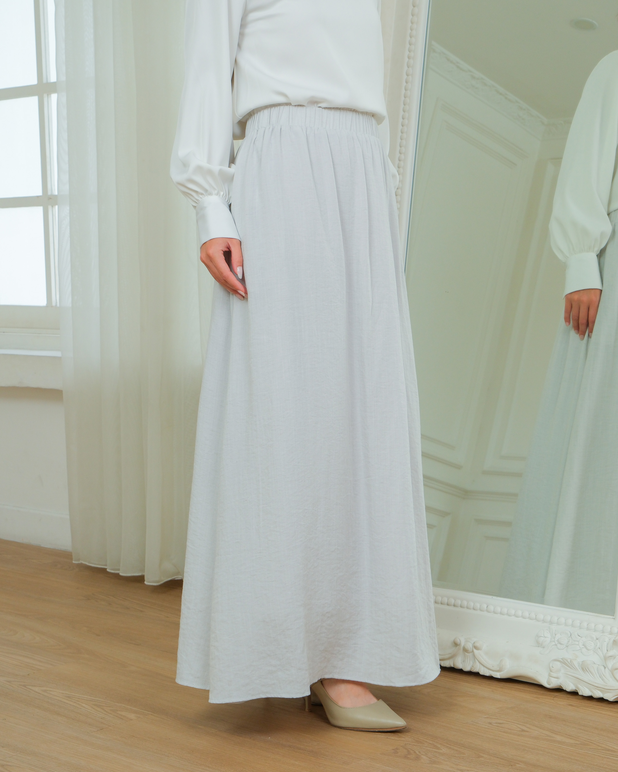 TANYA SKIRT - SILVER
