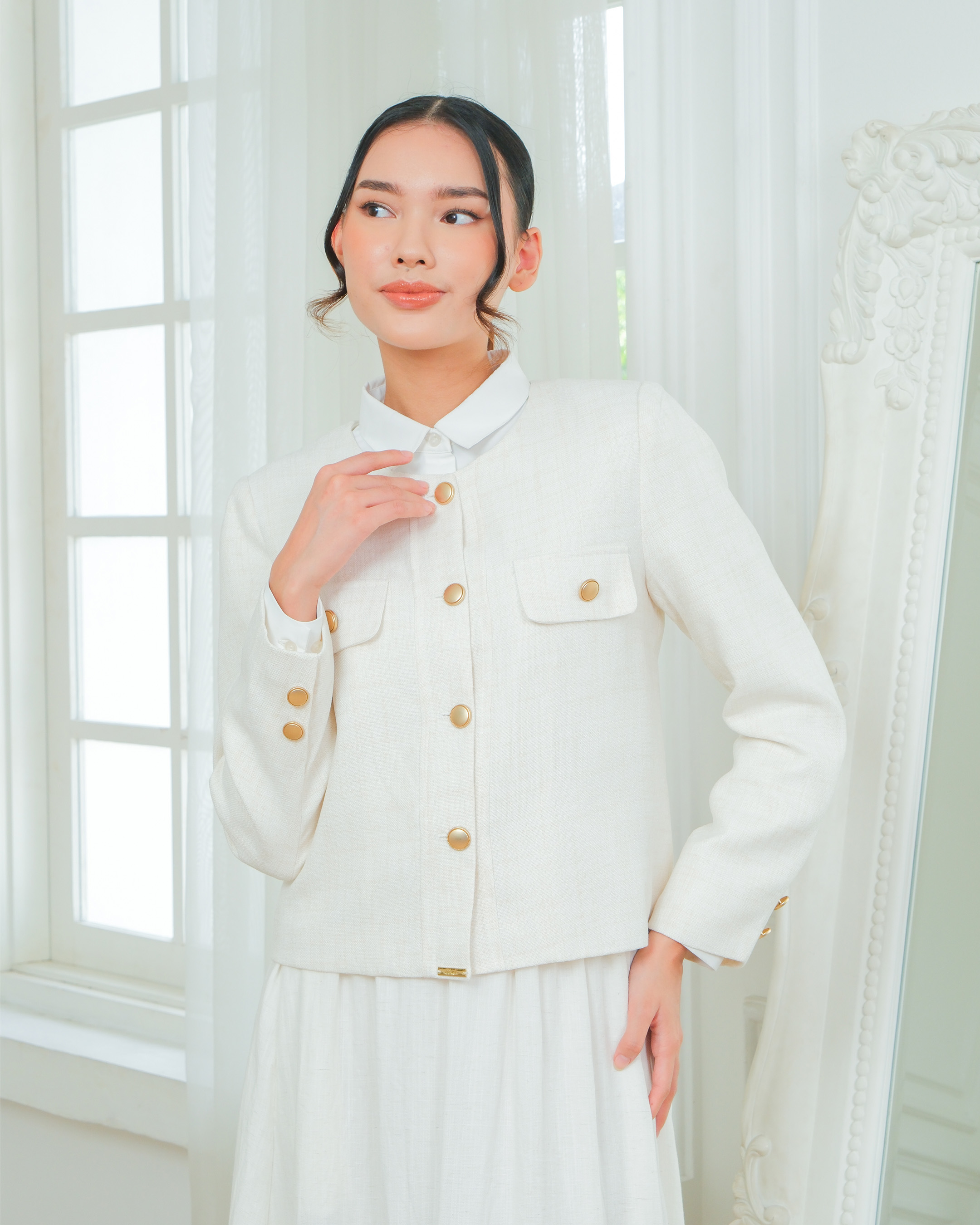 VELA BLAZER - BROKEN WHITE