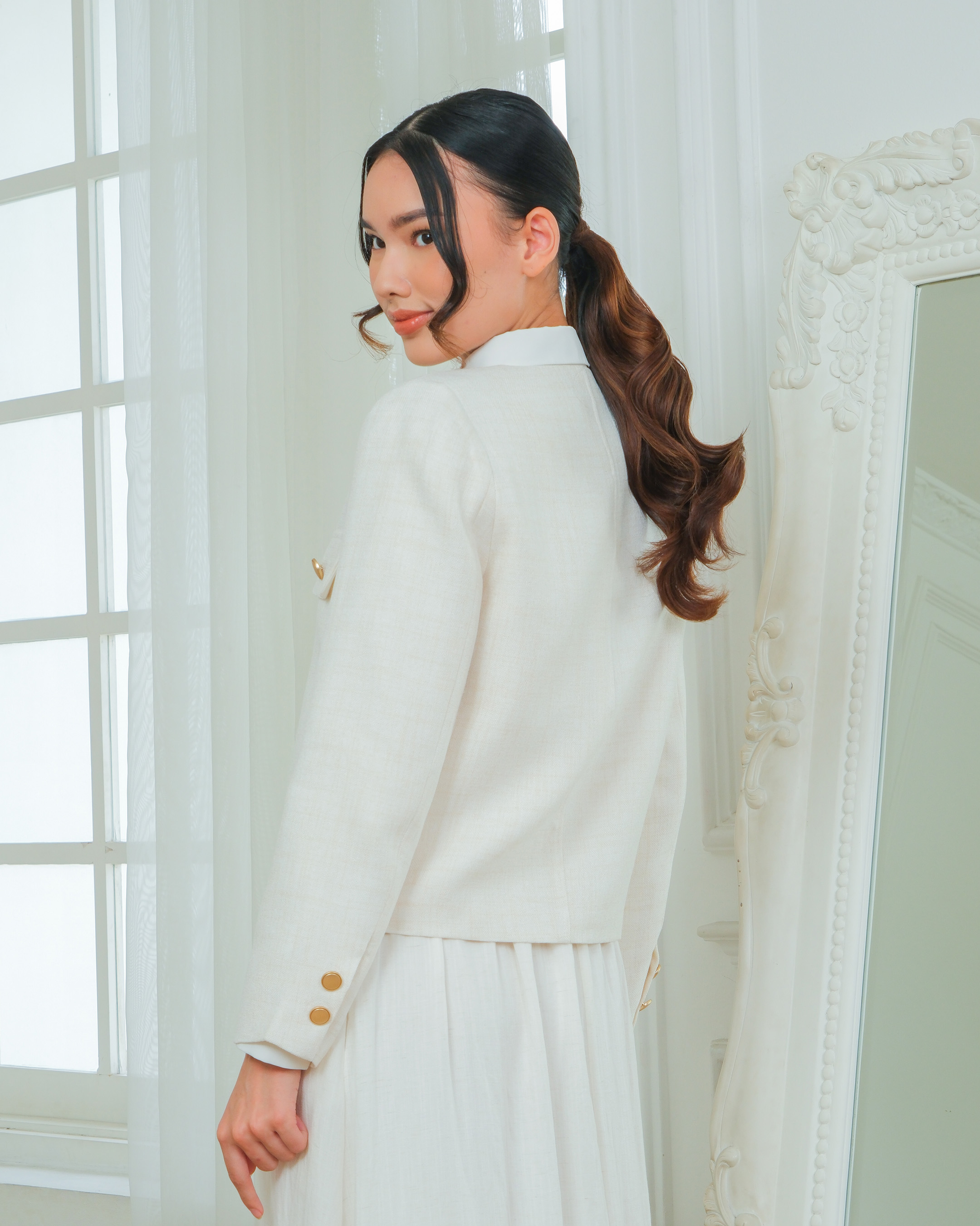VELA BLAZER - BROKEN WHITE