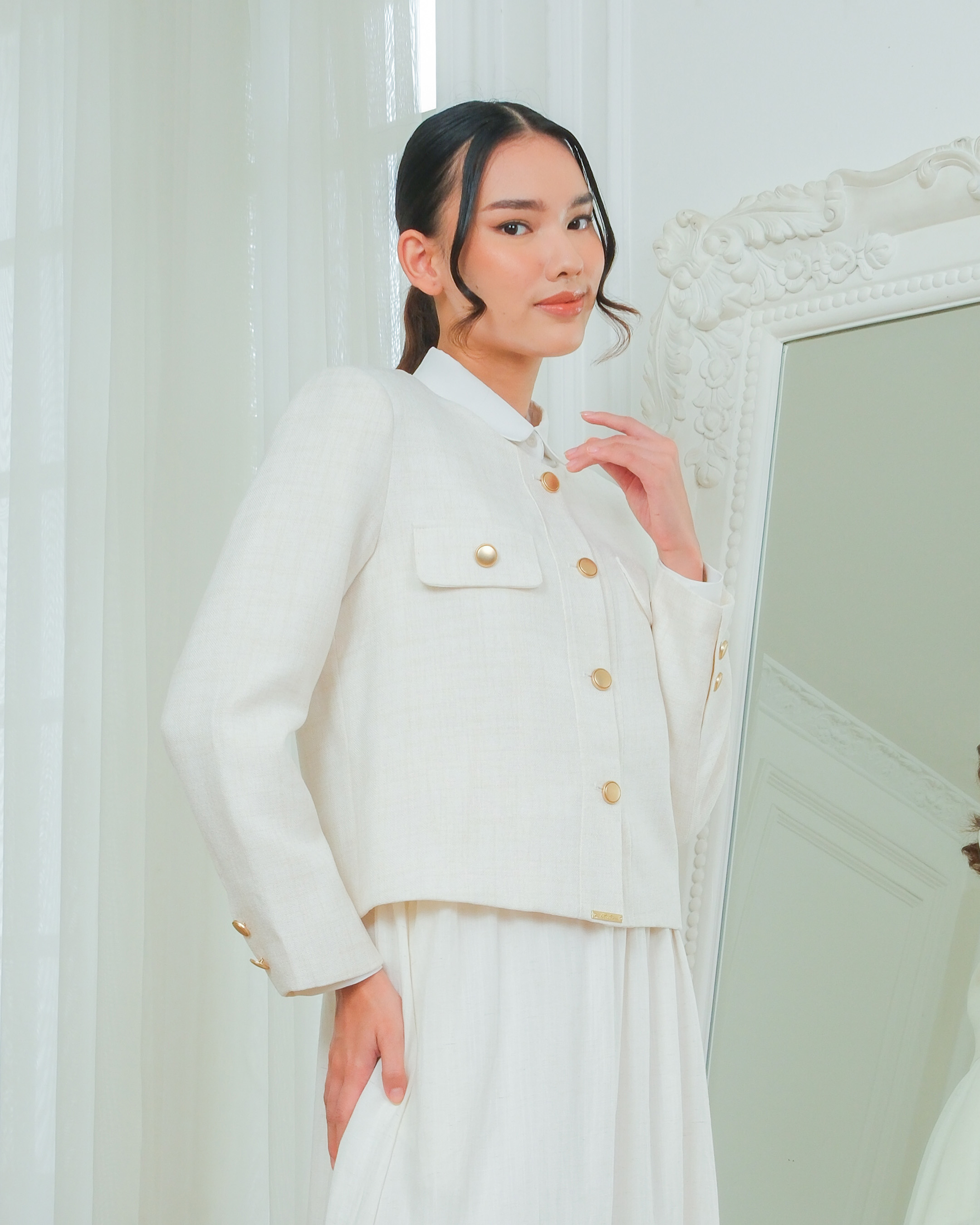 VELA BLAZER - BROKEN WHITE