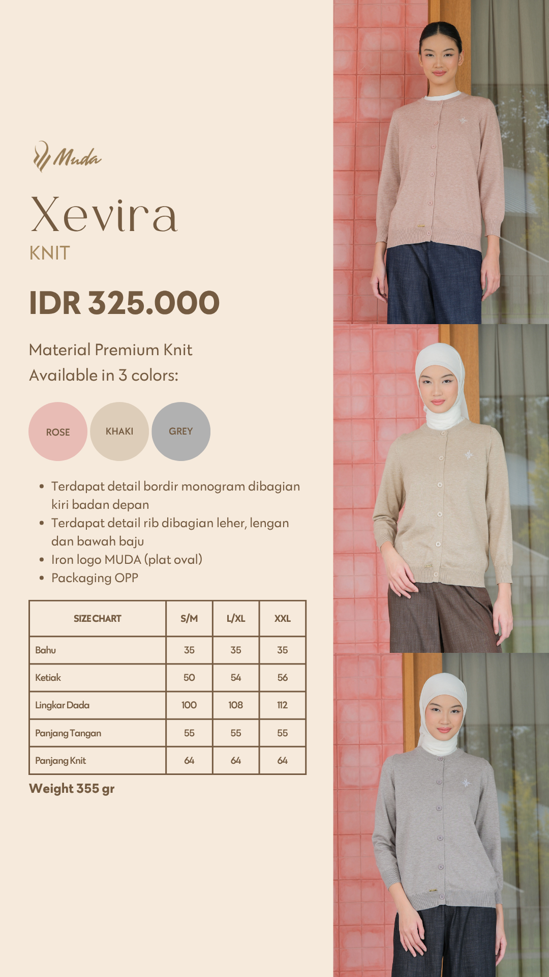 XEVIRA KNIT - GREY