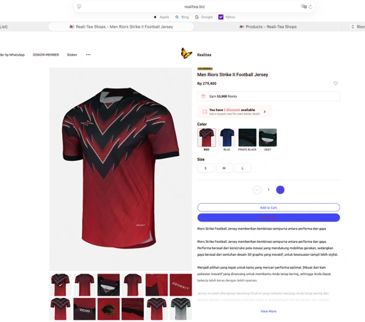 Image of 2 Men Riors Strike III Football Jersey