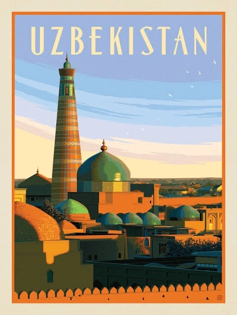 Postcard Uzbekistan
