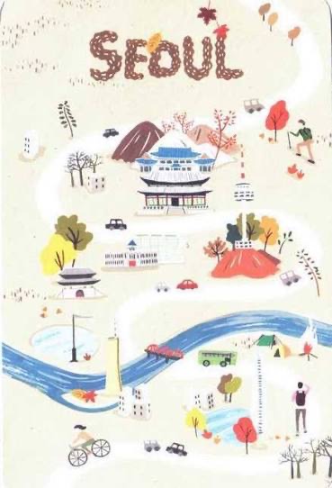 Postcard South Korea