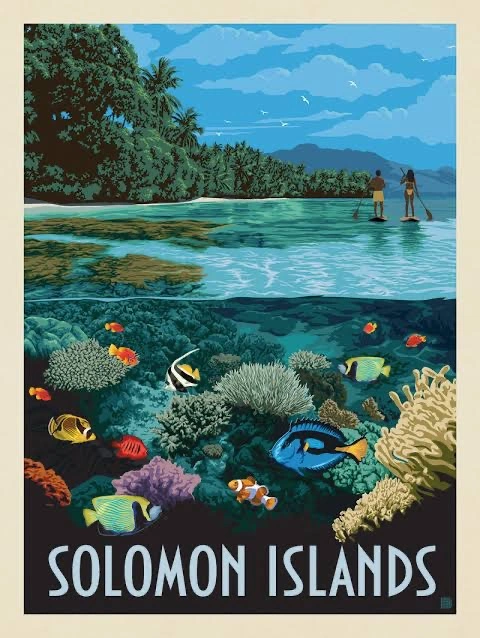 Postcard Solomon Island / Pulau Solomon
