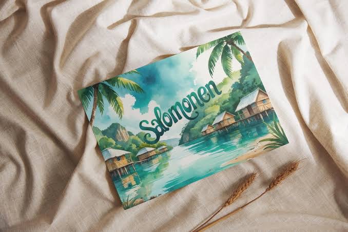 Postcard Solomon Island / Pulau Solomon