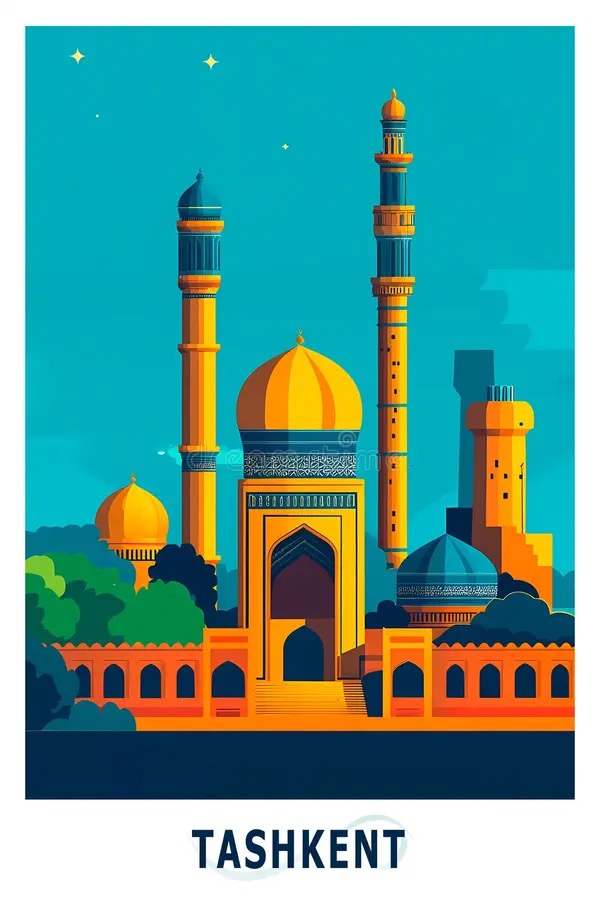 Postcard Uzbekistan