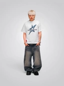 TSHIRT TELEPATI BLUE STAR WHITE REGULAR FIT
