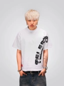TSHIRT SIGNATURE CURVE TELEPATI WHITE REGULAR FIT