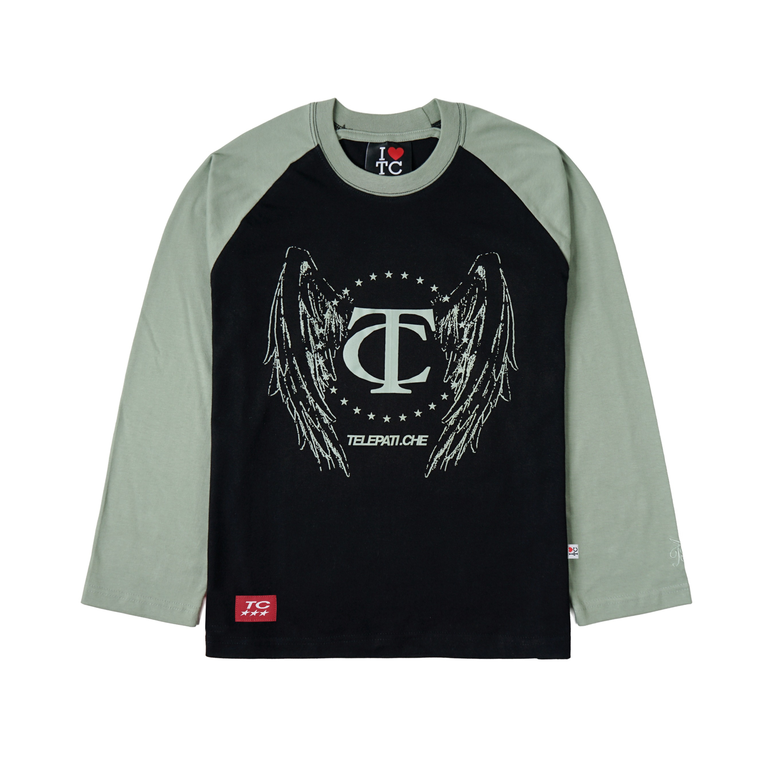 LONGSLEEVE RAGLAN TC GREEN REGULER FIT