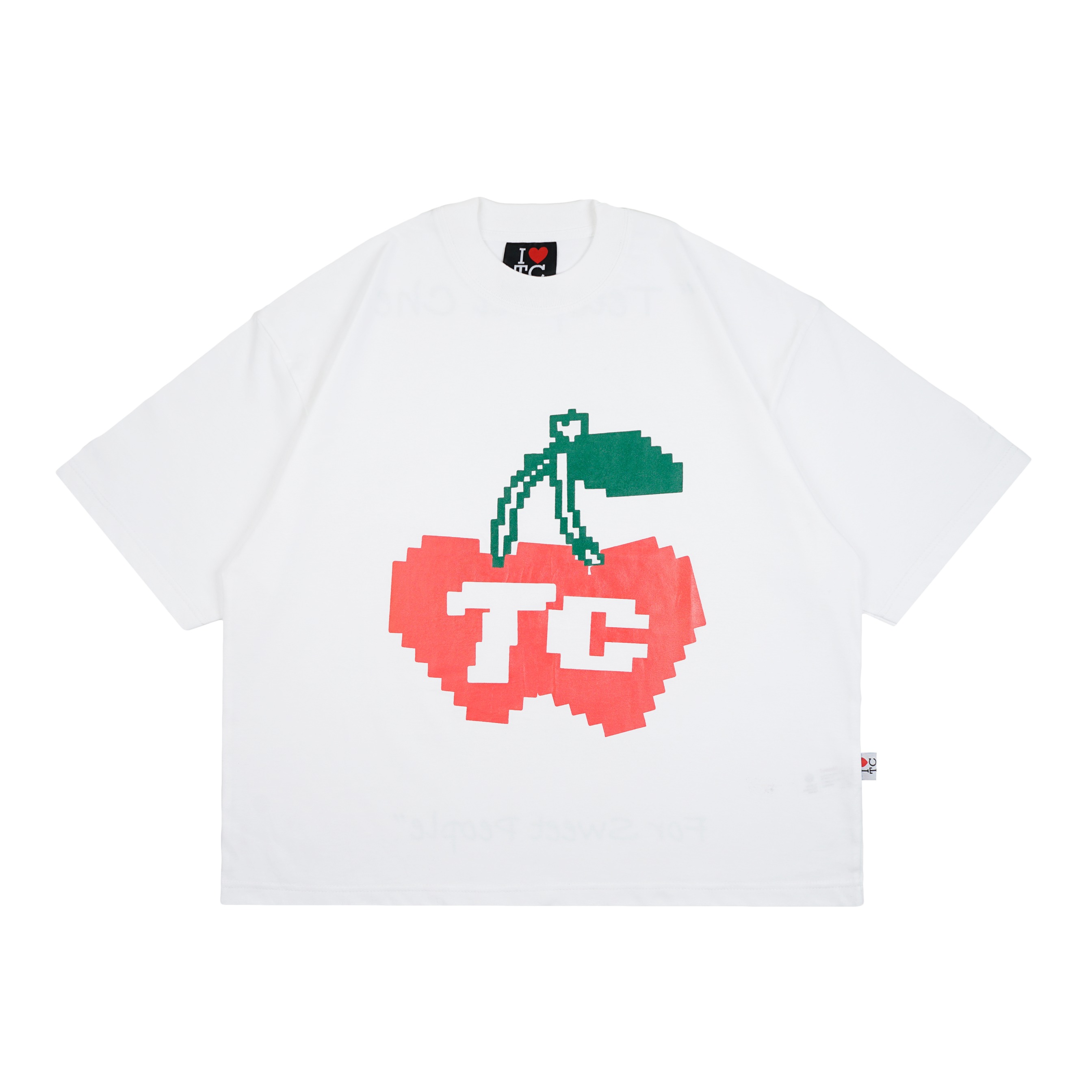 TSHIRT LOVES CHERRY WHITE