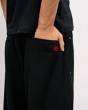 PLATED LAYER TROUSER BLACK