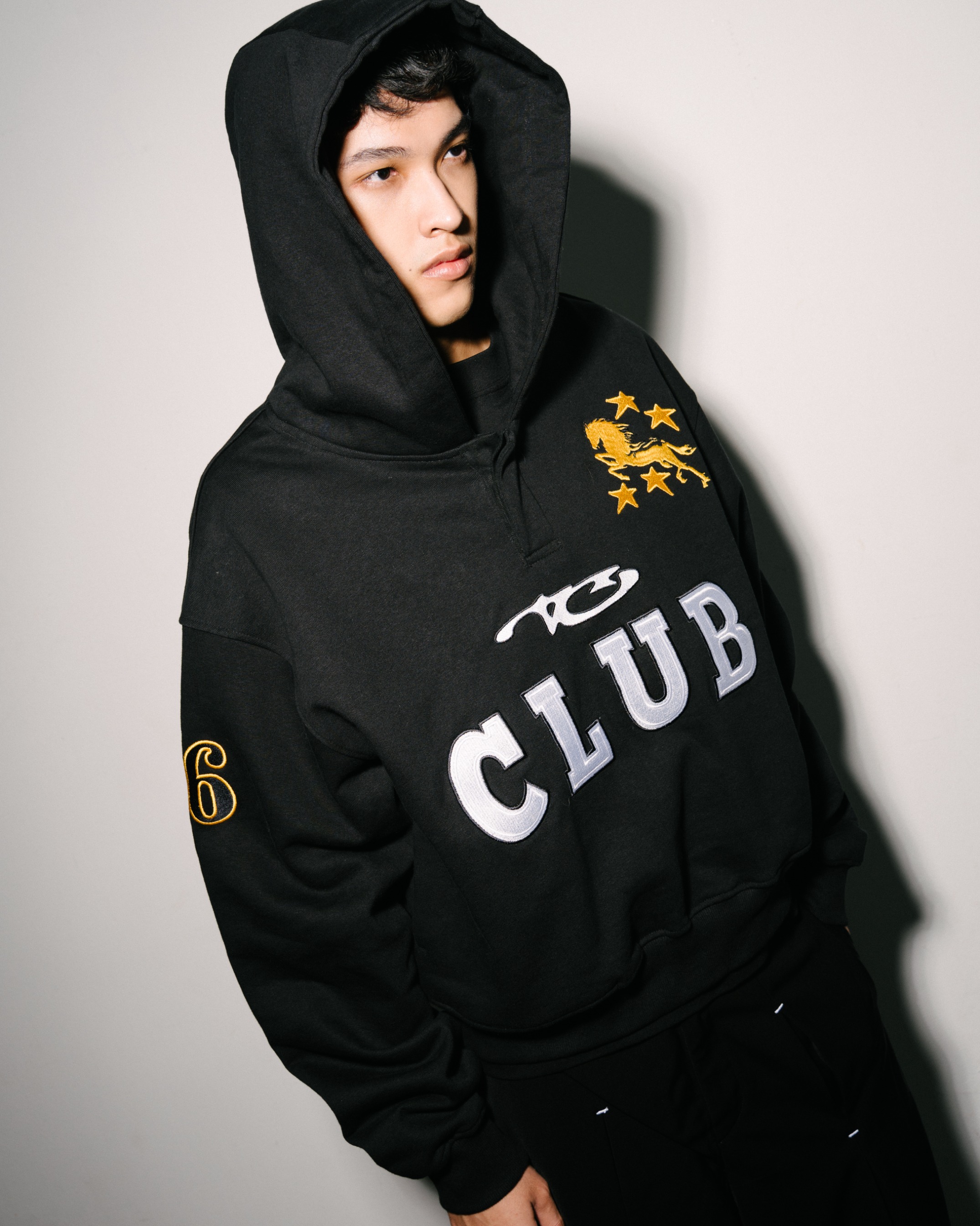 HOODIE POLO CLUB 26 BLACK