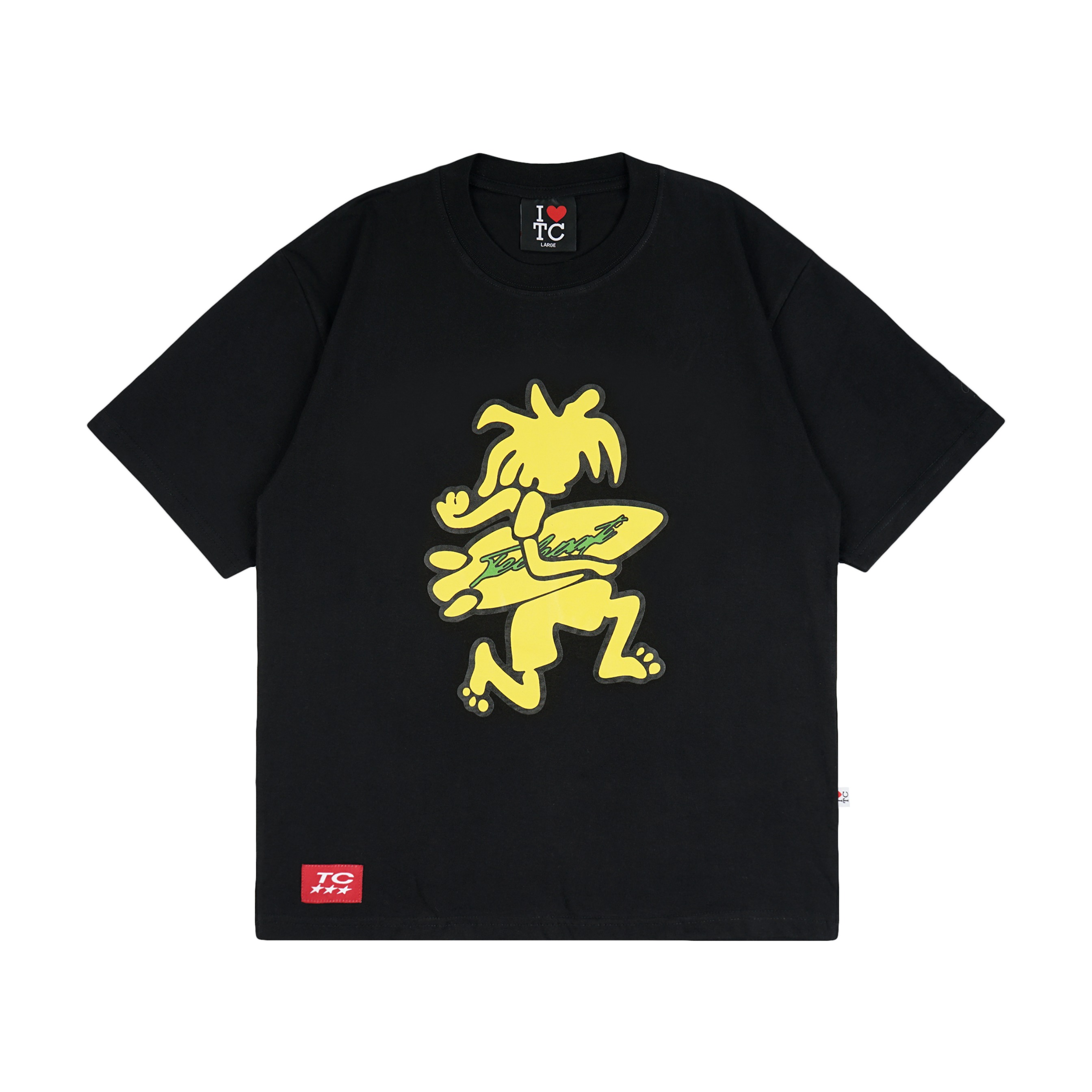 T-SHIRT SURFING SUMMER BLACK