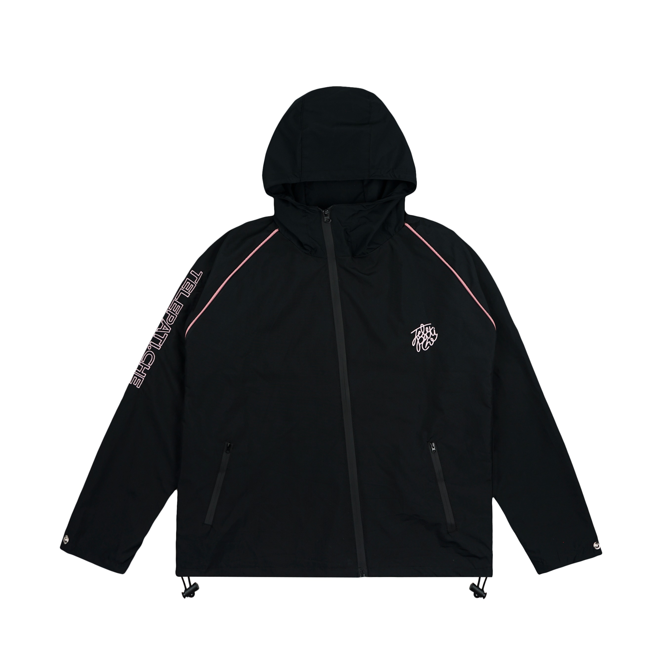 JACKET BLACK STRIPE PINK 