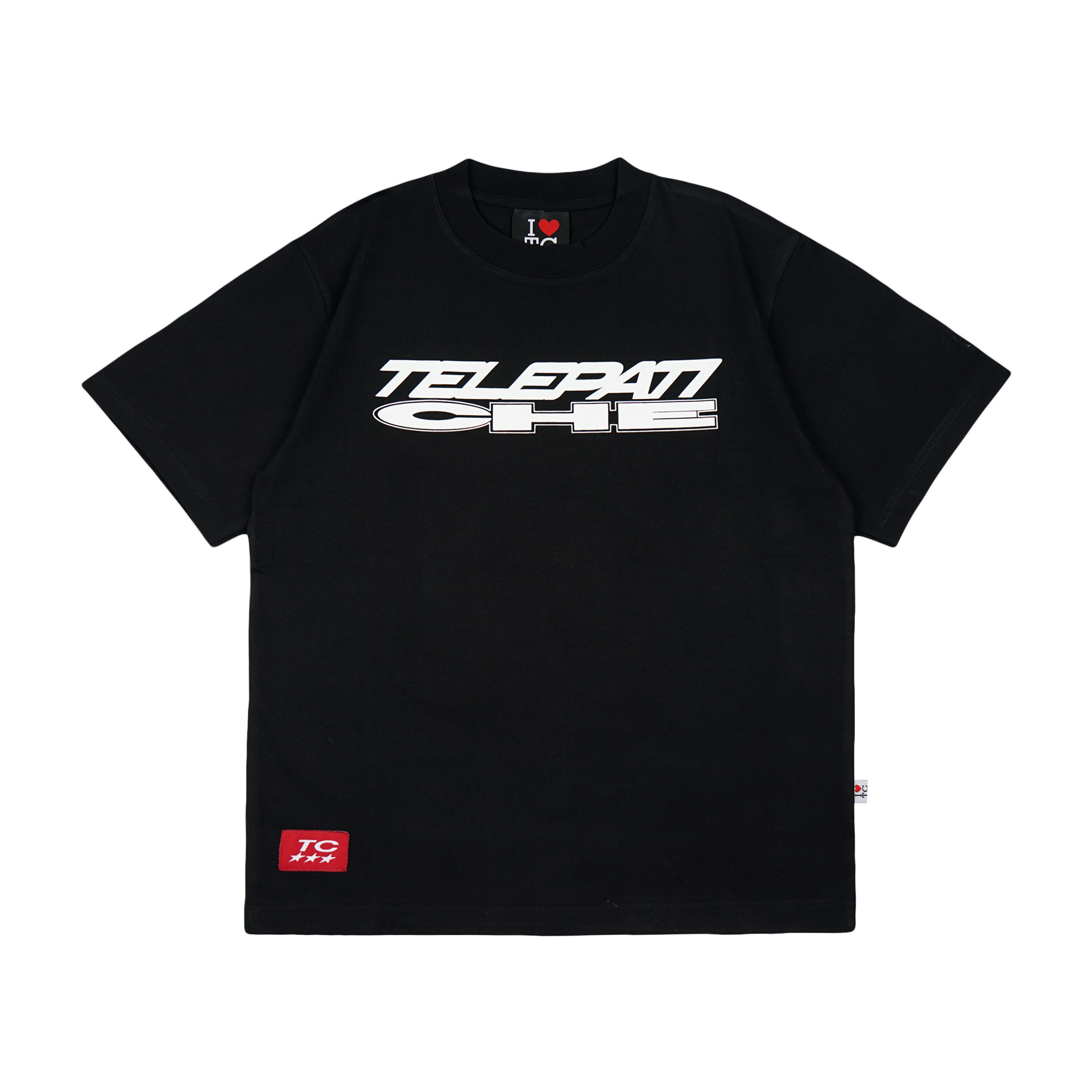 TSHIRT TELEPATI ESSENTIAL BLACK REGULAR FIT