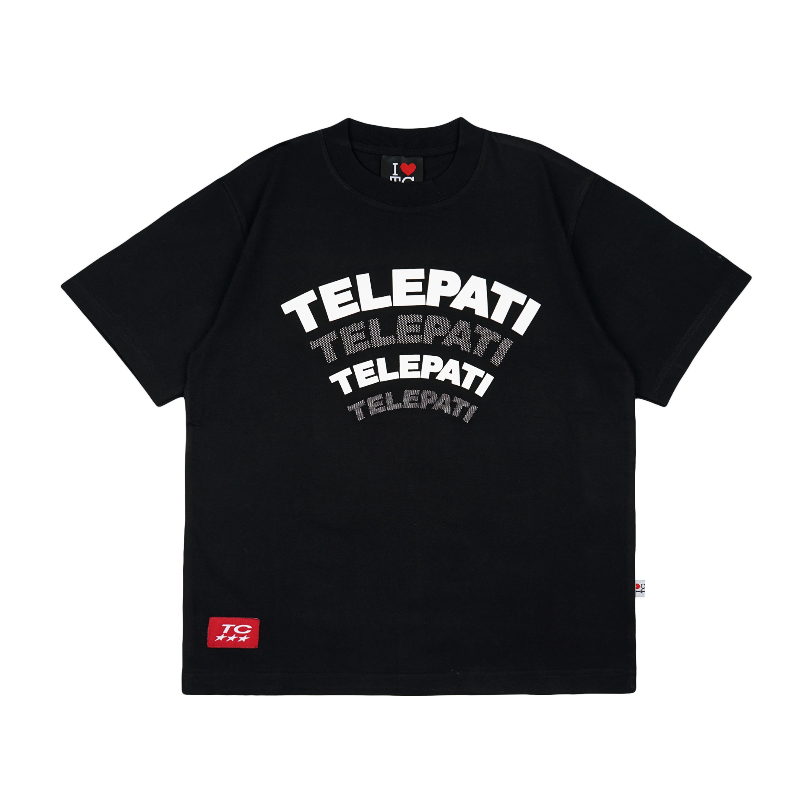 TSHIRT TELEPATI MOTION BLACK REGULAR FIT