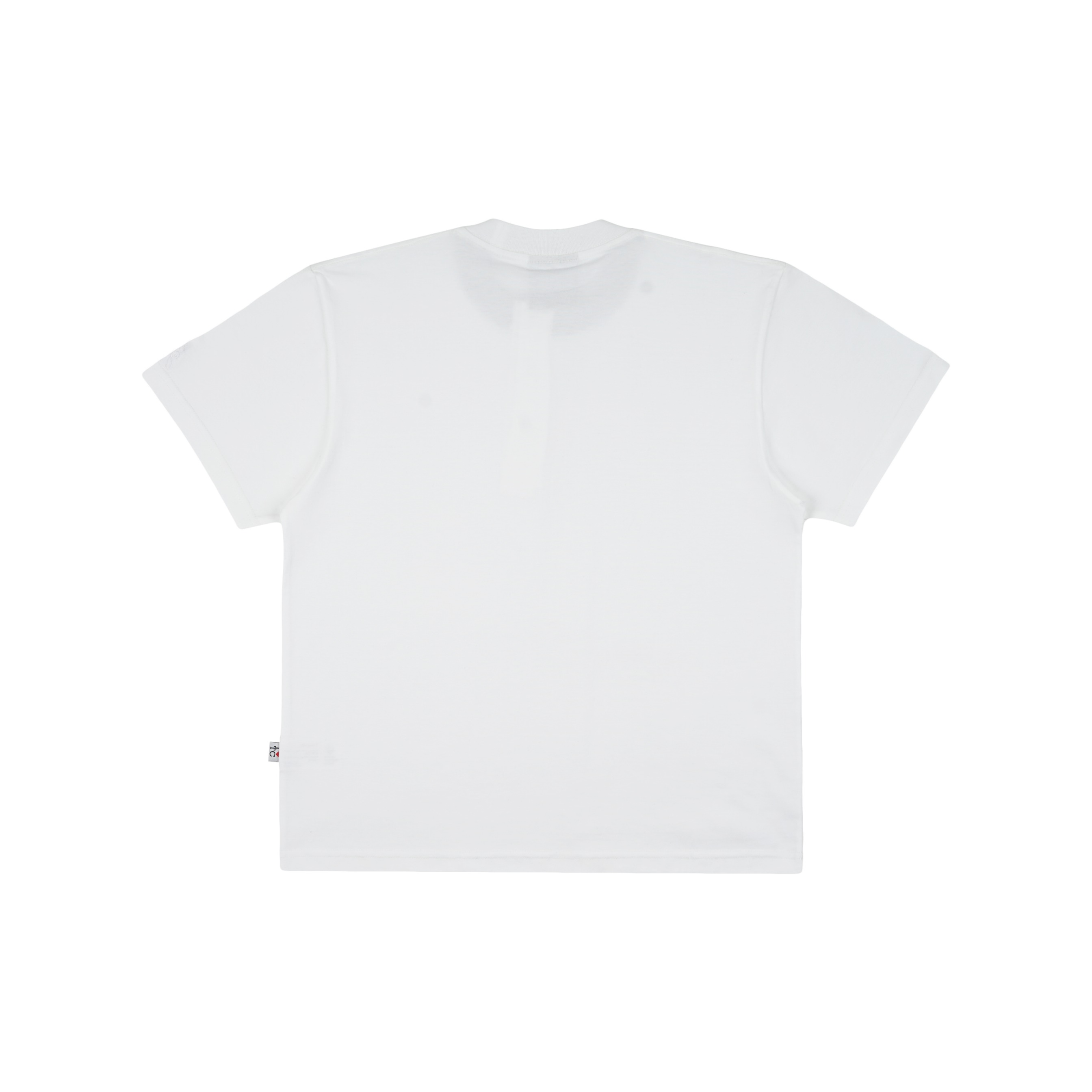 HENLEY NECK LAYER TEE WHITE