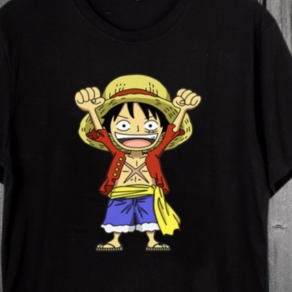 Luffy Hands Kaos FortKlass Sablon T-SHIRT Lengan Pendek Unisex