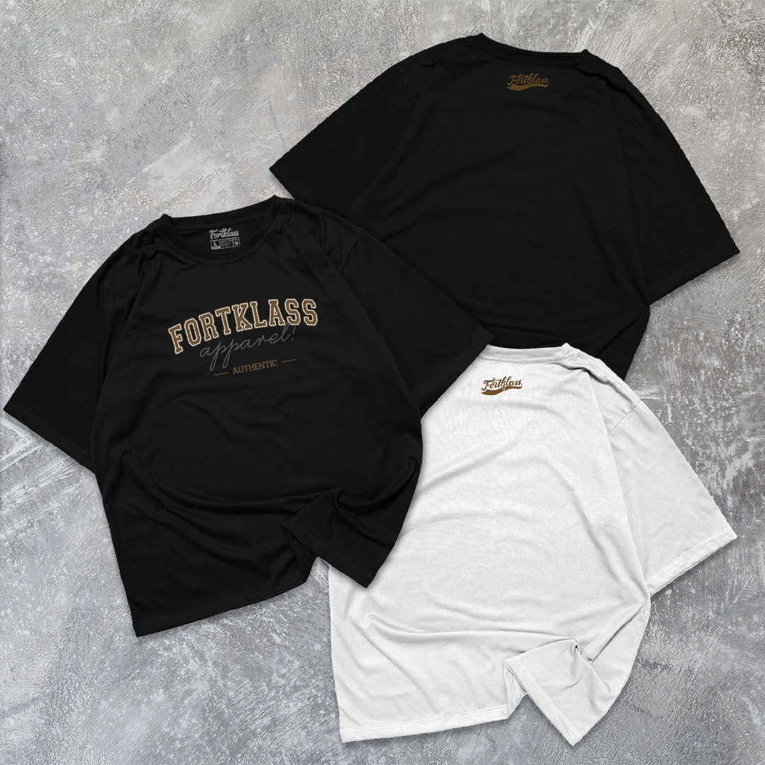 FortKlass Kaos Oversize FORTKLASS T-Shirt Cowok Premium Kaos Pria Lengan Pendek Jumbo