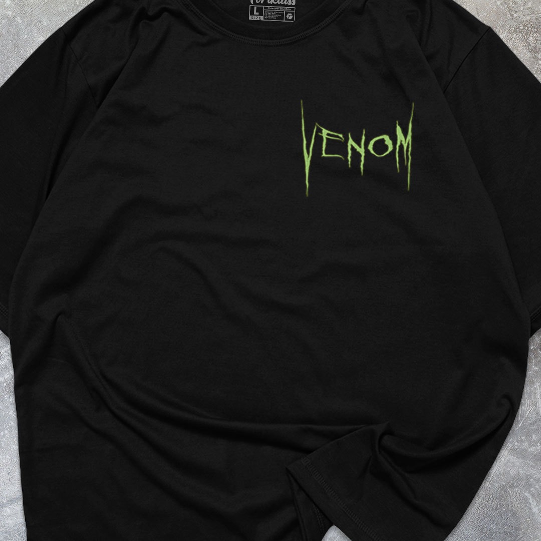 FortKlass Venom Kaos Oversize T-Shirt Cowok Premium Kaos Pria Lengan Pendek Kaos Jumbo