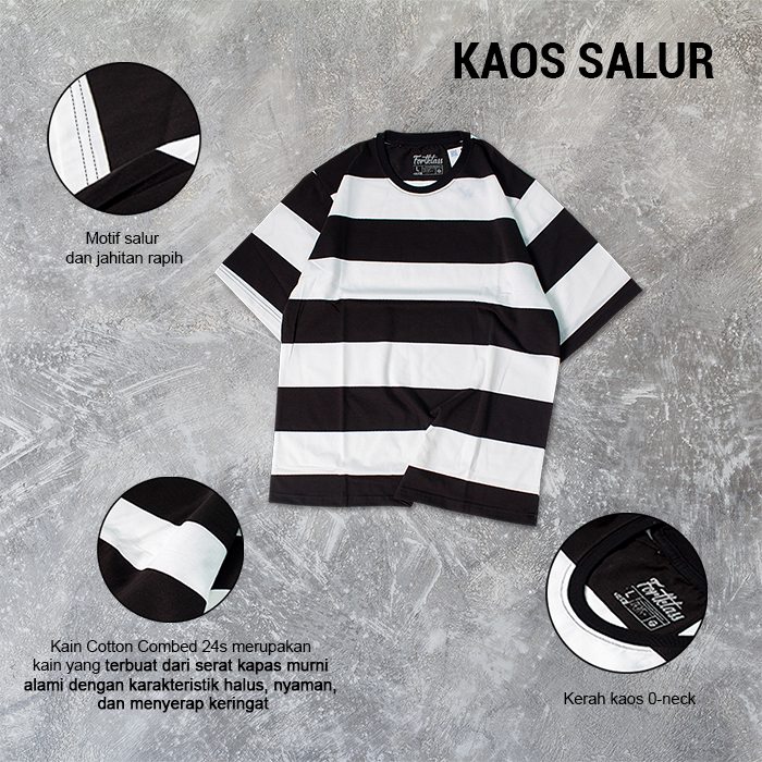 FortKlass Kaos Oversize SALUR Kaos Oversize Pria Lengan Pendek Atasan Tshirt Distro Cowok Kaos Pria Kaos Polos Bigsize