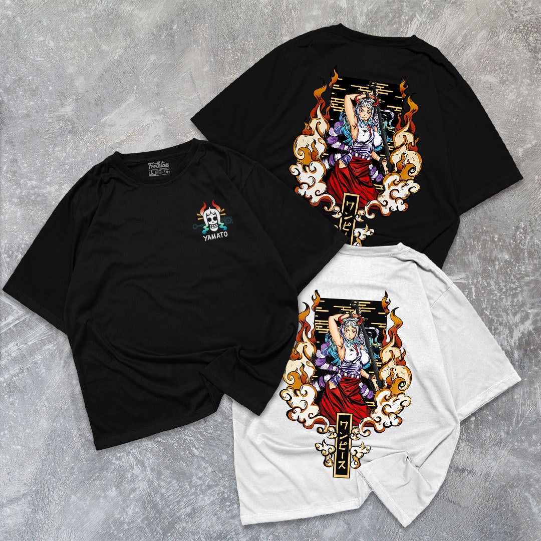 FortKlass Kaos Oversize YAMATO T-Shirt Cowok Premium Kaos Pria Lengan Pendek Jumbo