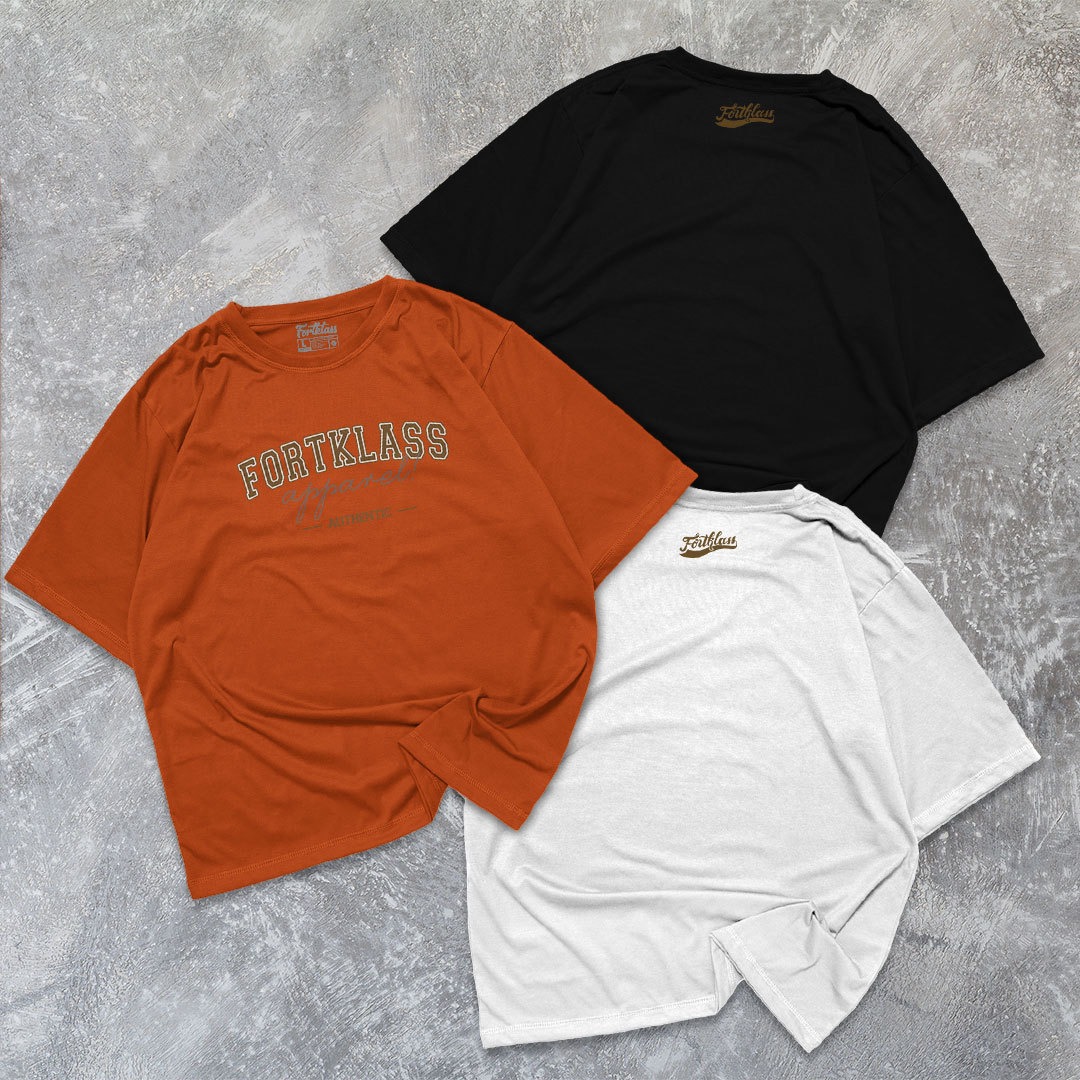 FortKlass Kaos Oversize FORTKLASS T-Shirt Cowok Premium Kaos Pria Lengan Pendek Jumbo