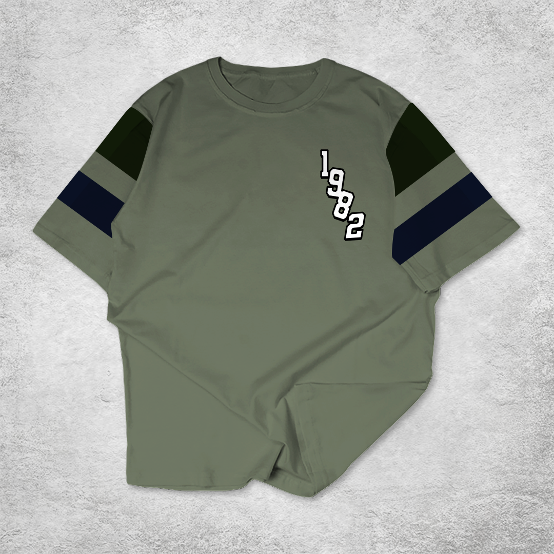 FortKlass Kaos LINE 1982 Pria Katun Combed 24s Reguler Fit Kaos Pria Lengan Pendek Unisex