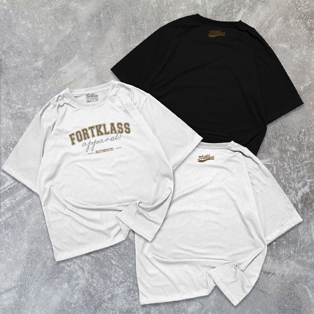 FortKlass Kaos Oversize FORTKLASS T-Shirt Cowok Premium Kaos Pria Lengan Pendek Jumbo