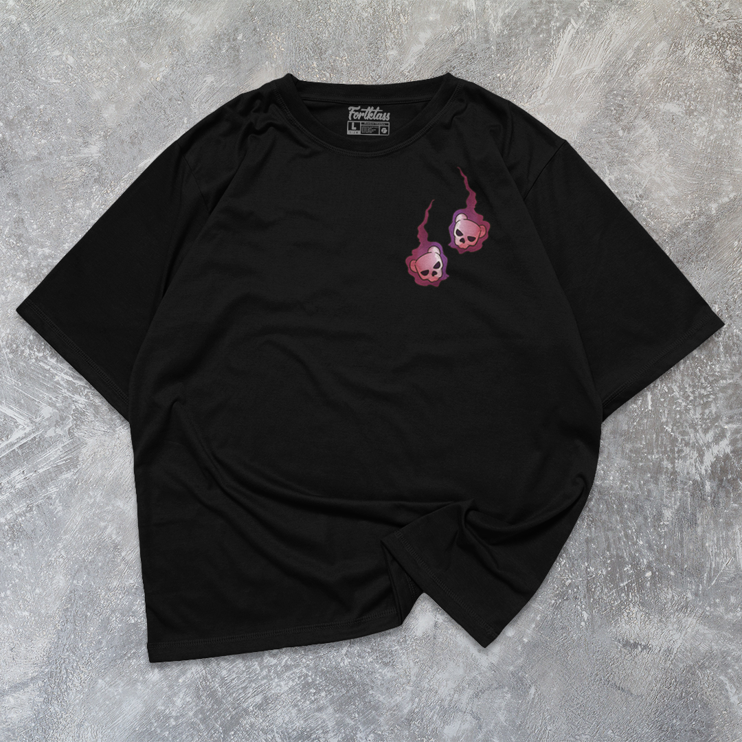 FortKlass Kaos Oversize GRIMOIRE T-Shirt Cowok Premium Kaos Pria Lengan Pendek Jumbo